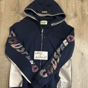 Men’s Godspeed Summer 2021 Archives Reflective full zip Hoodie, Navy